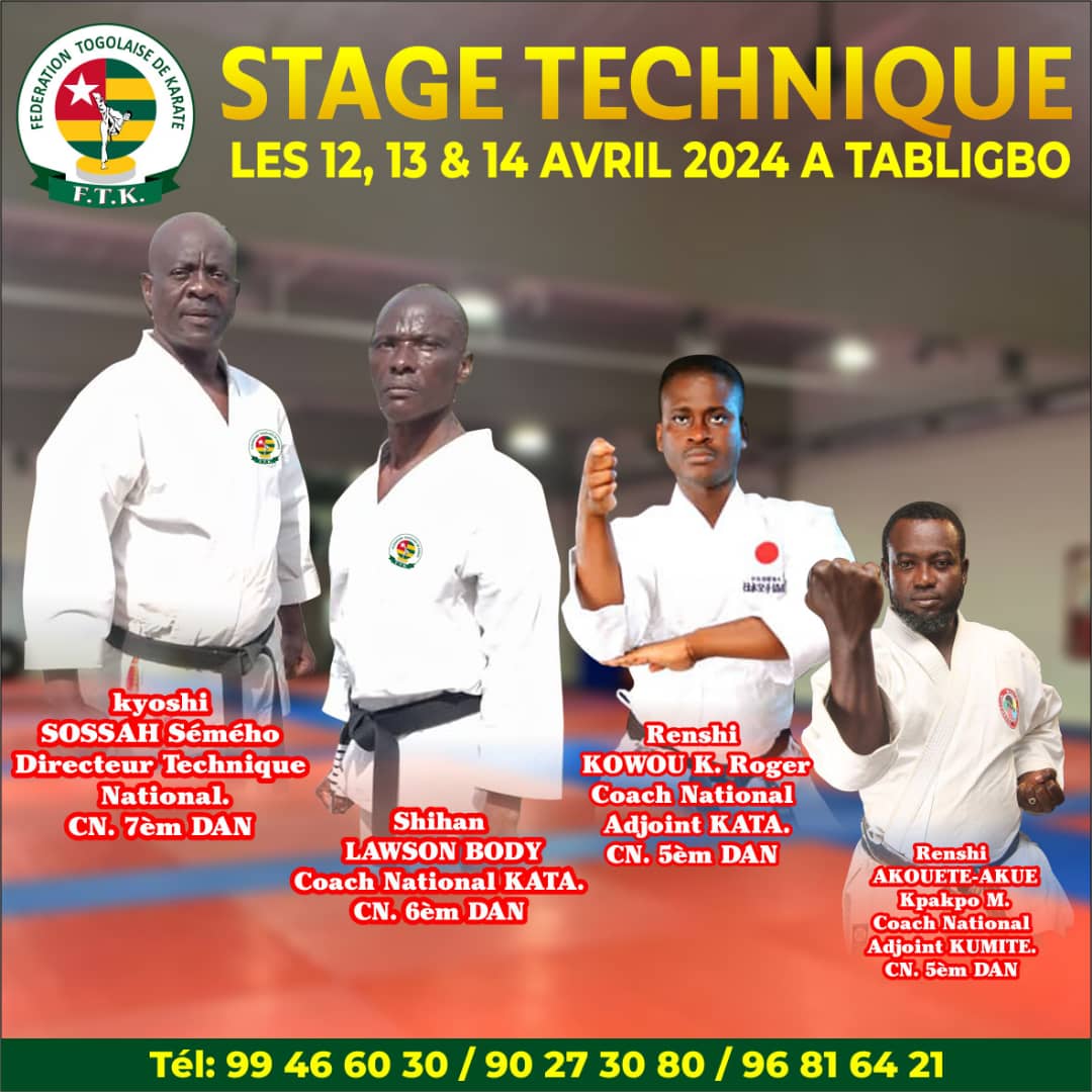 KARATE / La FTK déroule un Stage Technique à TABLIGBO